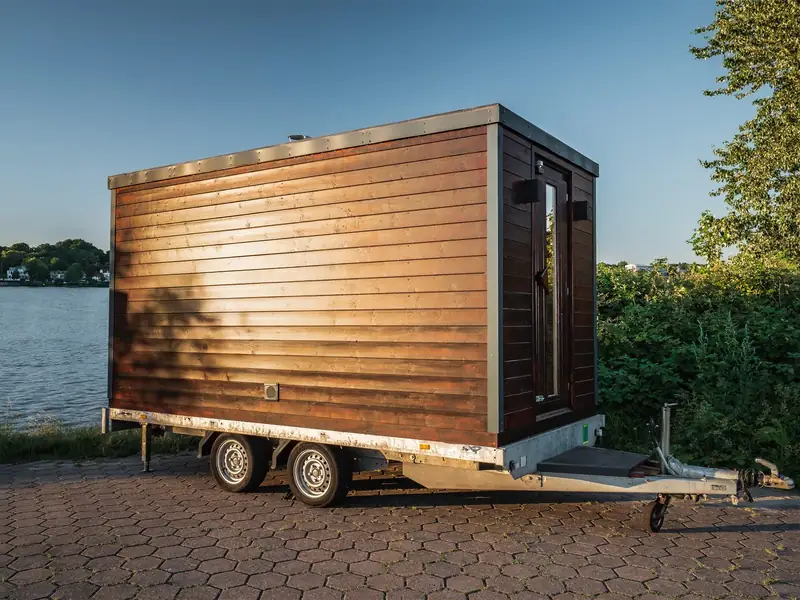 Außen-Sauna im Garten von MobileSauna Hamburg